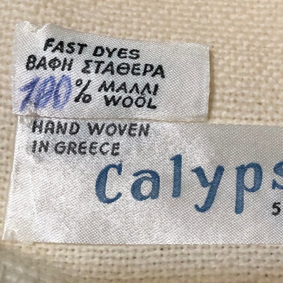 Greek 100% wool bag and shawl from 1960's - Picture 6 of 6